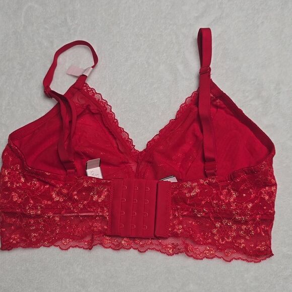 1255 Victoria's Secret Daisy Lace Curvy Bralette Sz XS Curvy - Picture 3 of 6